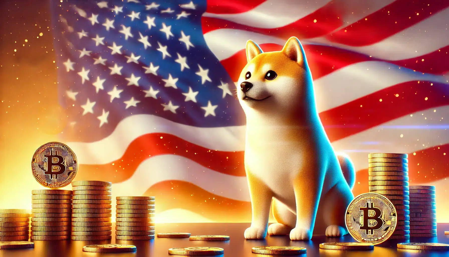 Doge with Bitcoin